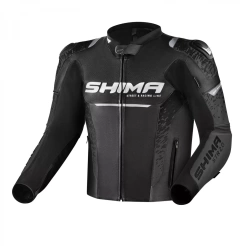 Мотокуртка кожаная SHIMA STR 2.0 черный - фото №1