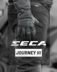 Мотоперчатки кожаные Seca Journey III черный - фото №2