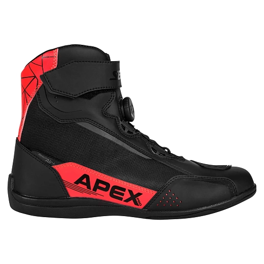 Мотоботы Seca Apex Pro черный красный - фото №2