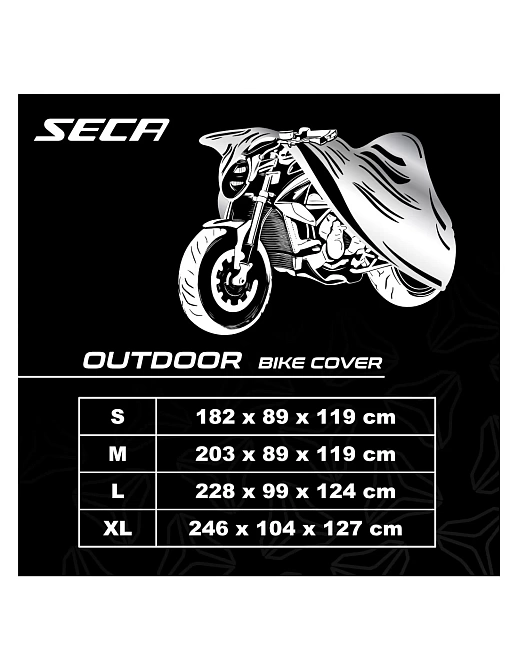 Чехол для мотоцикла Seca Outdoor черный - фото №2